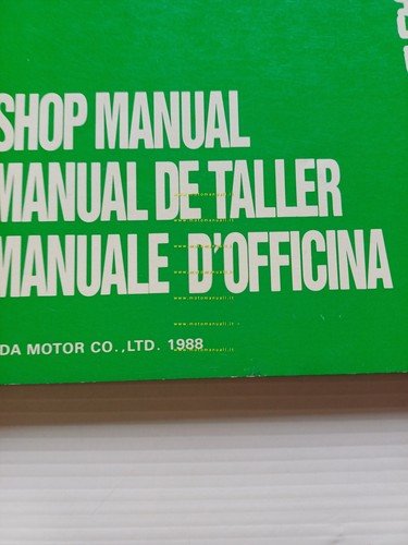 Honda Transalp XL 600 V VARIANTI 1988 manuale officina ITALIANO …