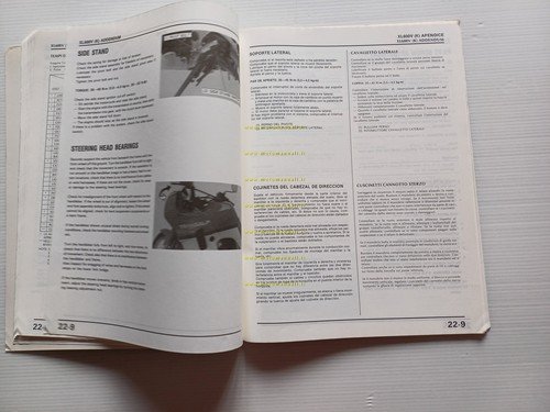 Honda Transalp XL 600 V VARIANTI 1988 manuale officina ITALIANO …