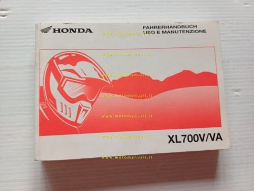 Honda Transalp XL 700 V 2007 Manuale Uso Manutenzione ITALIANO …