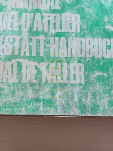 Honda VF 1000 F 1984 manuale officina originale