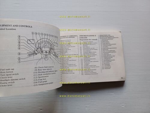 Honda VF 1000 F II 1985 manuale uso manutenzione libretto …