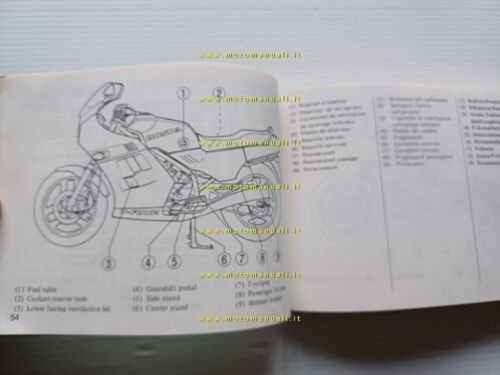 Honda VF 1000 F II 1985 manuale uso manutenzione libretto …