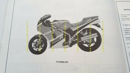 HONDA VF 1000 R 1984 catalogo ricambi ORIGINALE Spare Parts …