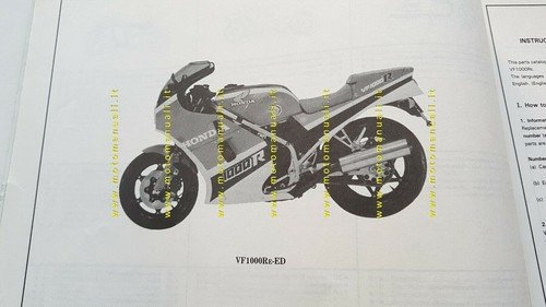 HONDA VF 1000 R 1984 catalogo ricambi ORIGINALE Spare Parts …