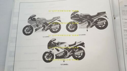 HONDA VF 1000 R (E-F-G) 1985 catalogo ricambi ORIGINALE Spare …