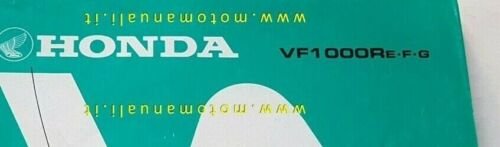 HONDA VF 1000 R (E-F-G) 1985 catalogo ricambi ORIGINALE Spare …