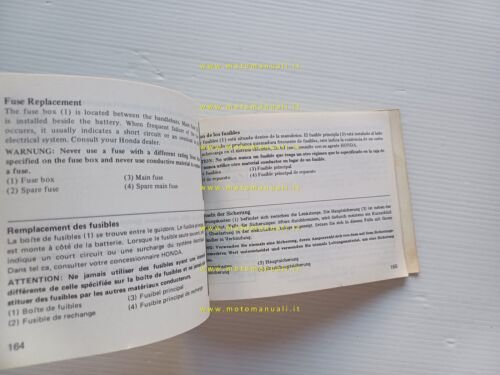 Honda VF 400 F 1983-84 manuale uso manutenzione libretto originale …