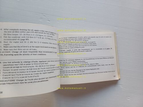 Honda VF 400 F 1983-84 manuale uso manutenzione libretto originale …