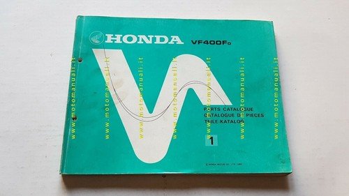 HONDA VF 400 F 1983 catalogo ricambi ORIGINALE spare parts …