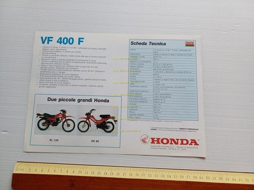 Honda VF 400 F 1983 depliant italiano originale
