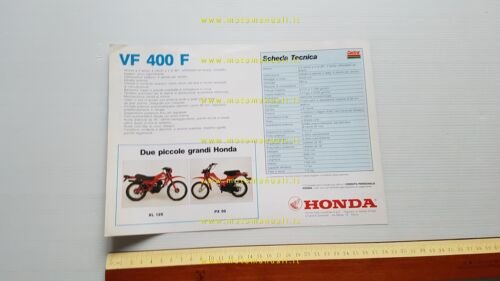Honda VF 400 F 1983 depliant originale italiano