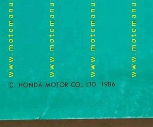 HONDA VF 750 C - V45 MAGNA 1986 catalogo ricambi …