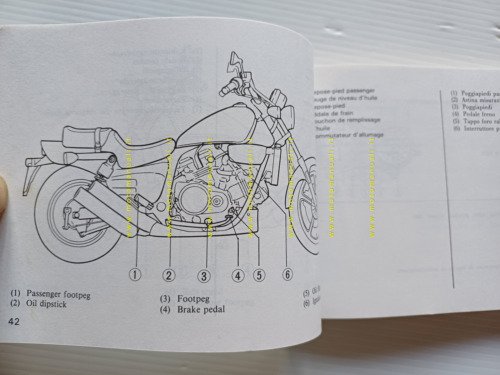 Honda VF 750 C 1987 manuale uso libretto istruzioni originale …