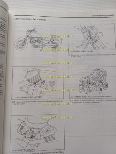 HONDA VF 750 C 1993 manuale officina ITALIANO moto originale