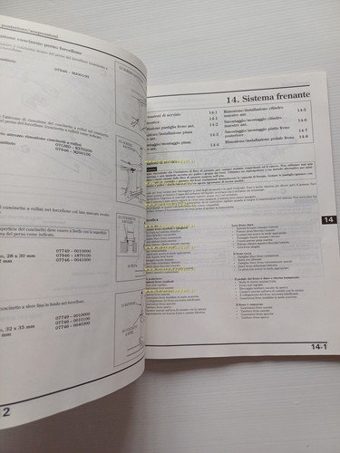 HONDA VF 750 C 1993 manuale officina riparazione ITALIANO originale