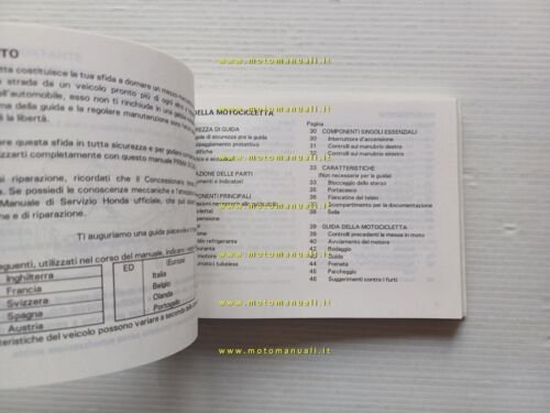 Honda VF 750 C 1993 manuale uso manutenzione libretto italiano …