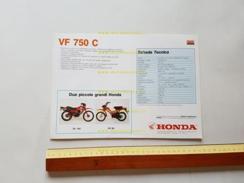 Honda VF 750 C Custom 1983 depliant ITALIANO originale