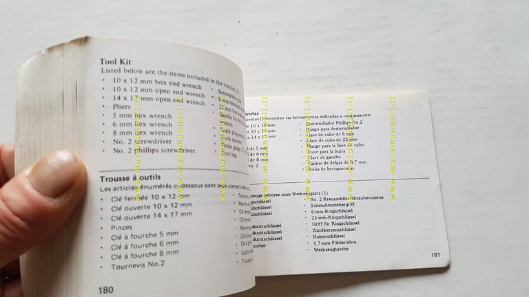 Honda VF 750 Custom 1983 manuale uso manutenzione INGLESE originale