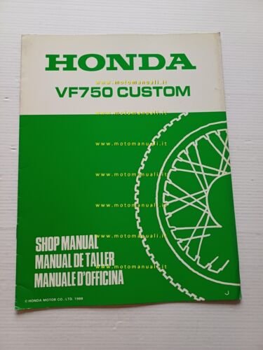 Honda VF 750 Custom VARIANTI 1988 manuale officina originale