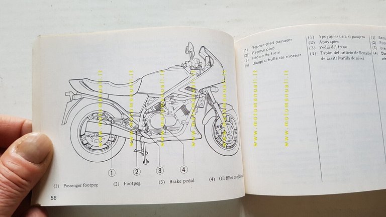Honda VF 750 F 1982 manuale uso manutenzione libretto INGLESE …