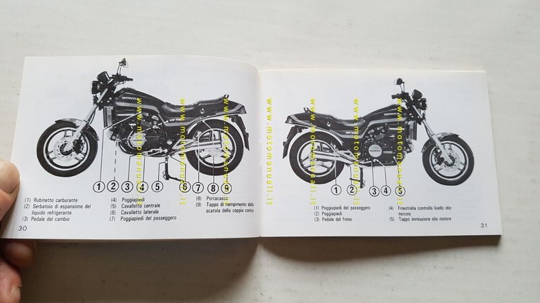 Honda VF 750 F 1982 manuale uso manutenzione libretto INGLESE …