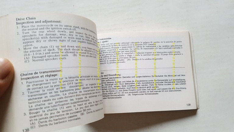 Honda VF 750 F 1982 manuale uso manutenzione libretto INGLESE …