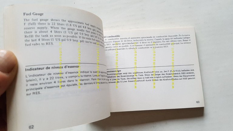 Honda VF 750 F 1982 manuale uso manutenzione libretto INGLESE …