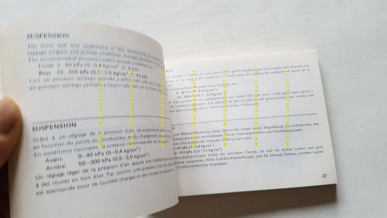 Honda VF 750 F 1982 manuale uso manutenzione libretto INGLESE …