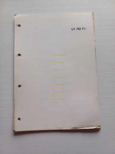 Honda VF 750 F scheda informazioni tecniche manuale officina italiano …
