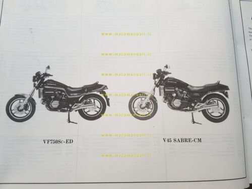 Honda VF 750 S - V45 SABRE 1982 catalogo ricambi …