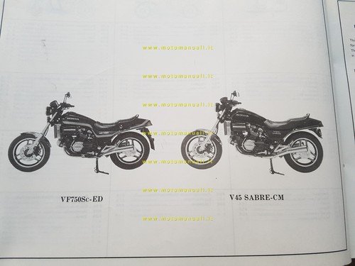 Honda VF 750 S - V45 SABRE 1982 catalogo ricambi …