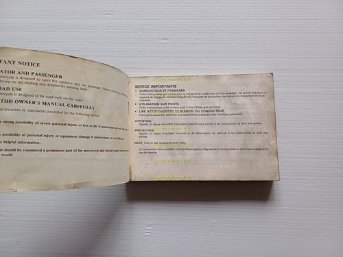 Honda VFR 750 F 1985-86 manuale uso manutenzione italiano originale