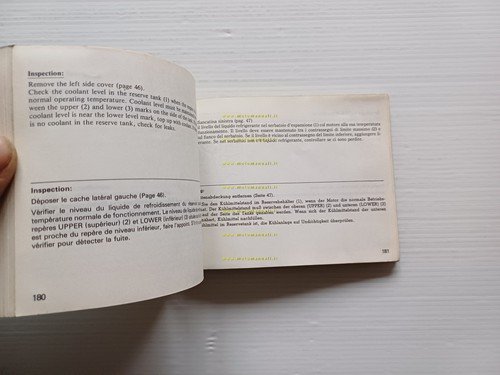 Honda VFR 750 F 1985-86 manuale uso manutenzione italiano originale