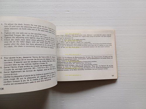 Honda VFR 750 F 1985-86 manuale uso manutenzione italiano originale