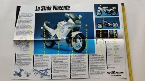 Honda VFR 750 F 1985 depliant ITALIANO originale brochure