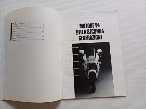 Honda VFR 750 F 1985 presentazione stampa depliant ITALIANO originale
