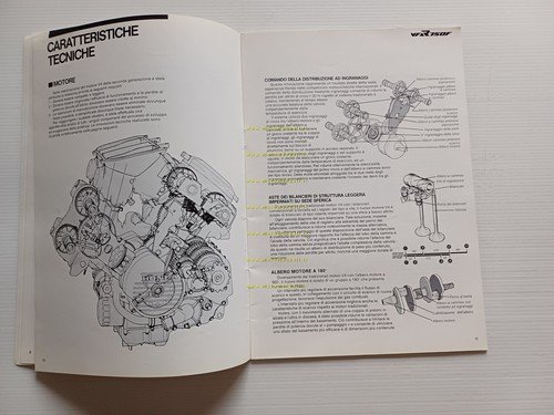 Honda VFR 750 F 1985 presentazione stampa depliant ITALIANO originale