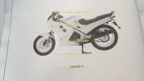 HONDA VFR 750 F 1986 catalogo ricambi ORIGINALE Parts Catalogue