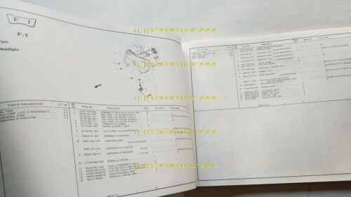 HONDA VFR 750 F 1986 catalogo ricambi ORIGINALE Parts Catalogue