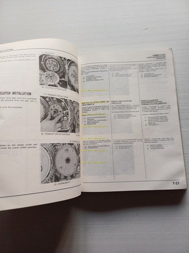 HONDA VFR 750 F 1986 manuale officina ITALIANO originale