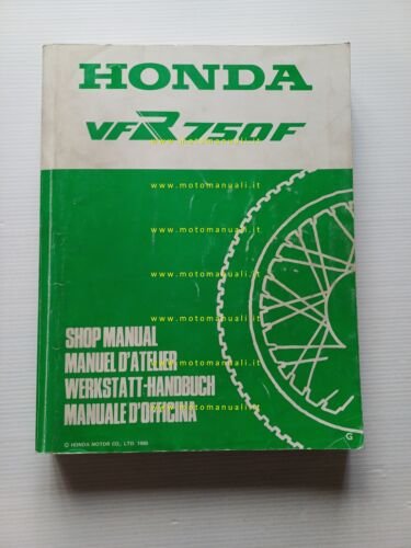 HONDA VFR 750 F 1986 manuale officina ITALIANO originale