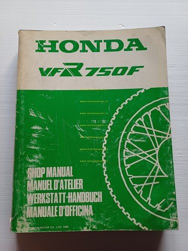 HONDA VFR 750 F 1986 manuale officina ITALIANO originale