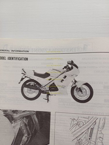 HONDA VFR 750 F 1986 manuale officina ITALIANO originale