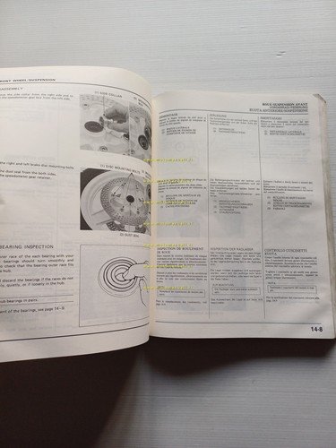 HONDA VFR 750 F 1986 manuale officina ITALIANO originale