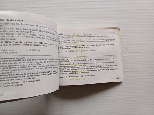 Honda VFR 750 F 1987-88 manuale uso manutenzione italiano originale