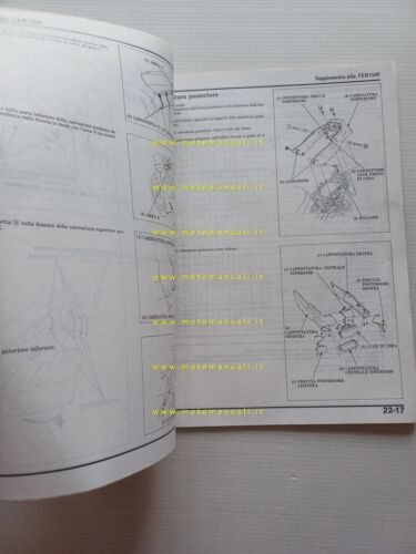 Honda VFR 750 F 1991 aggiornamento SUPPLEMENTO manuale officina originale