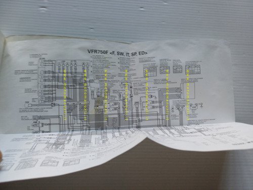 Honda VFR 750 F 1993-94 manuale uso libretto istruzioni originale …