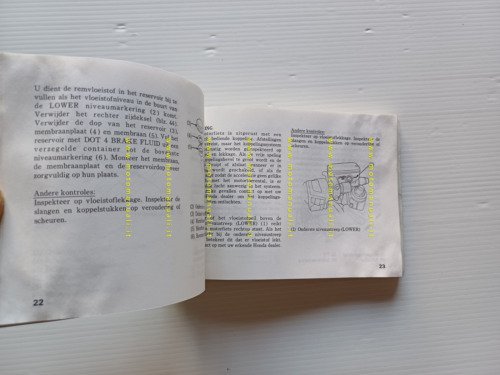 Honda VFR 750 F 1993-94 manuale uso libretto istruzioni originale …