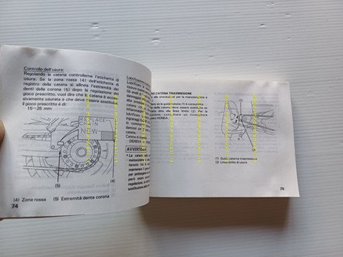 Honda VFR 750 F 1993-94 manuale uso libretto istruzioni originale …