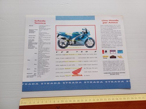 Honda VFR 750 F 1994 depliant italiano originale